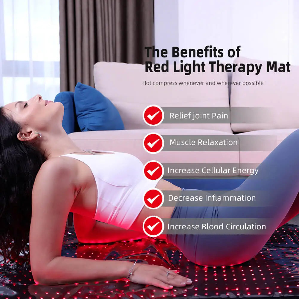 RD1000 Full Body Red Light Therapy Mat/Blanket/Pads